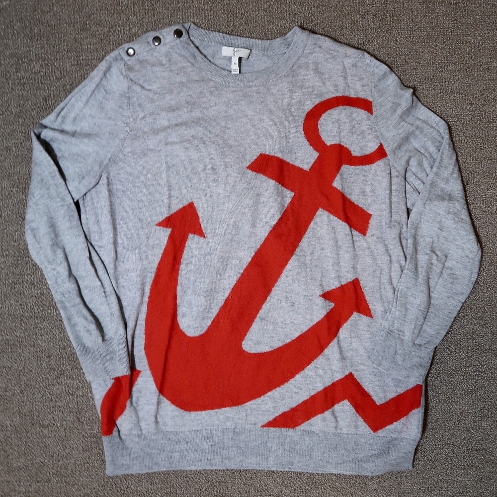 Sweater with Anchor Print
